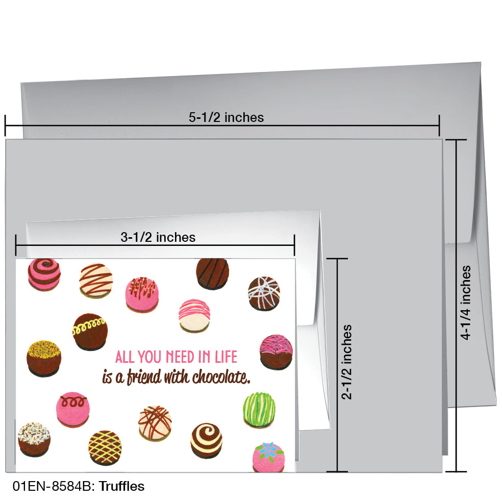 Truffles, Greeting Card (8584B), Enclosure, printedcanvas.com
