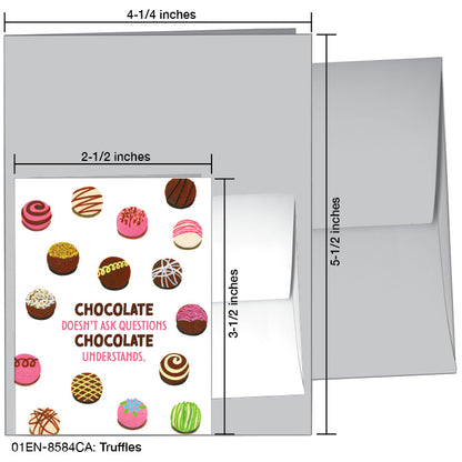 Truffles, Greeting Card (8584CA), Enclosure Card, www.printedcanvas.com