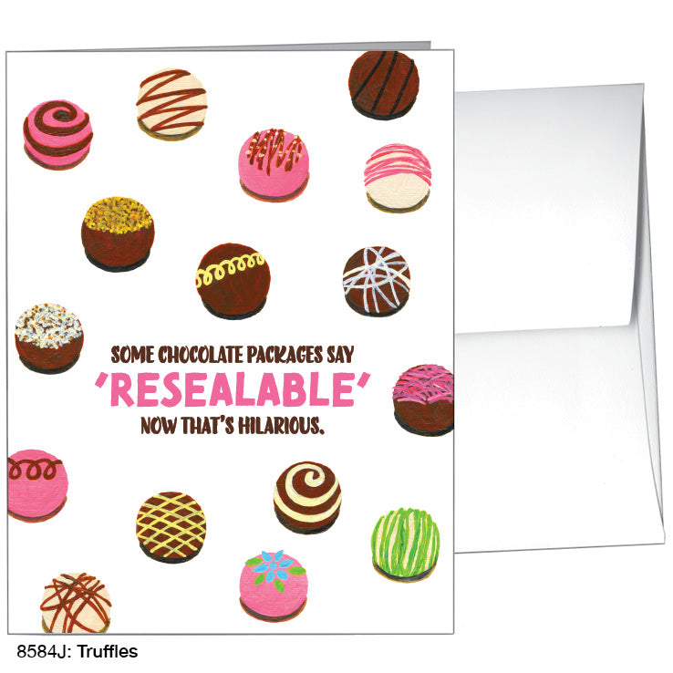 Truffles, Greeting Card (8584J), A2 Card Front, www.printedcanvas.com