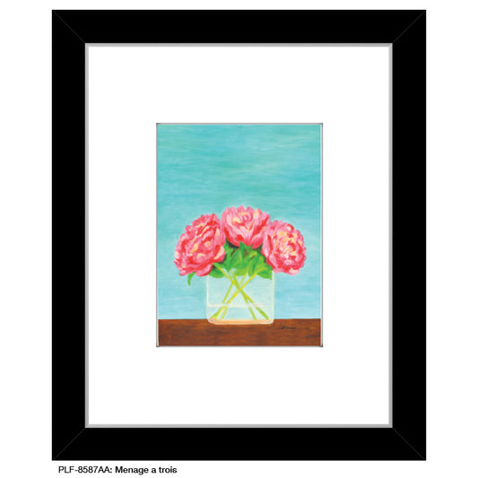 Menage a Trois, Print (#8587AA), Print Matted, www.printedcanvas.com