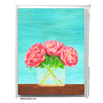 Menage a Trois, Greeting Card (#8587AA)