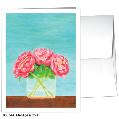 Menage a Trois, Greeting Card (#8587AA)