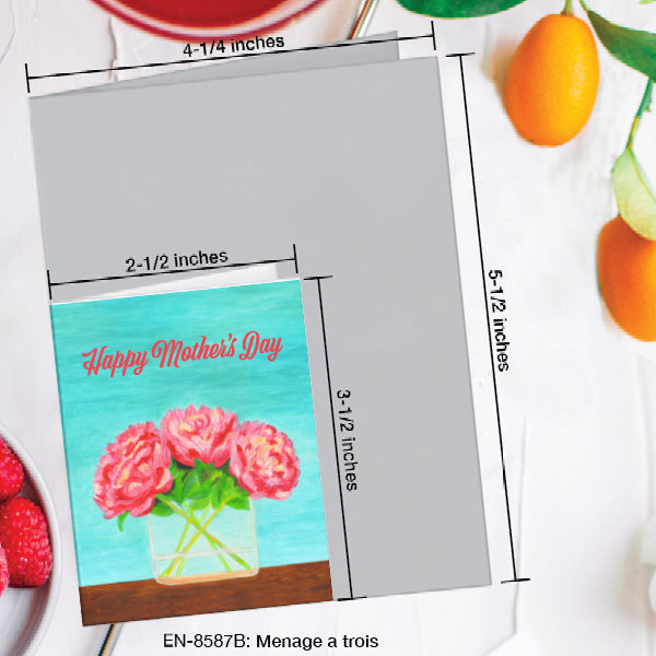 Menage a Trois, Greeting Card (8587B), Enclosure, www.printedcanvas.com