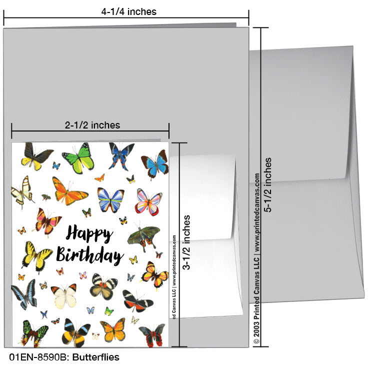 Butterflies, Greeting Card (#8590B)