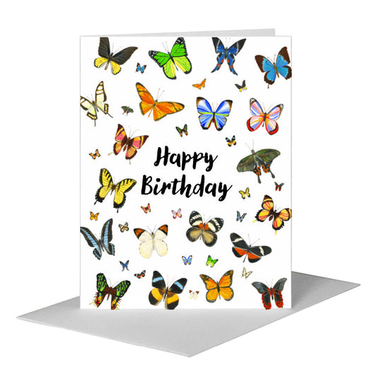 Butterflies, Greeting Card (#8590B) A2 Card Front, www.printedcanvas.com
