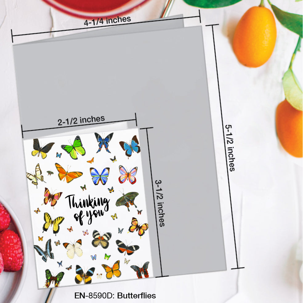 Butterflies, Greeting Card (#8590D)