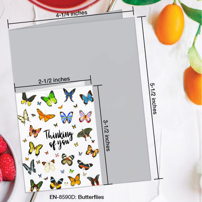 Butterflies, Greeting Card (#8590D)