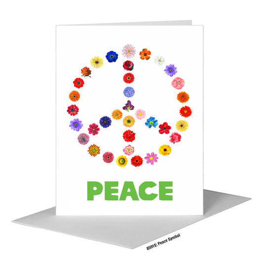 Peace Symbol, Greeting Card (#8591E)