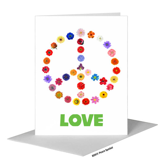 Peace Symbol, Greeting Card (#8591F)