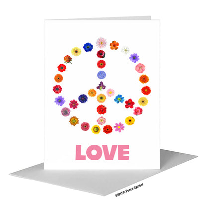 Peace Symbol, Greeting Card (#8591FA), A2 Card Front, www.printedcanvas.com
