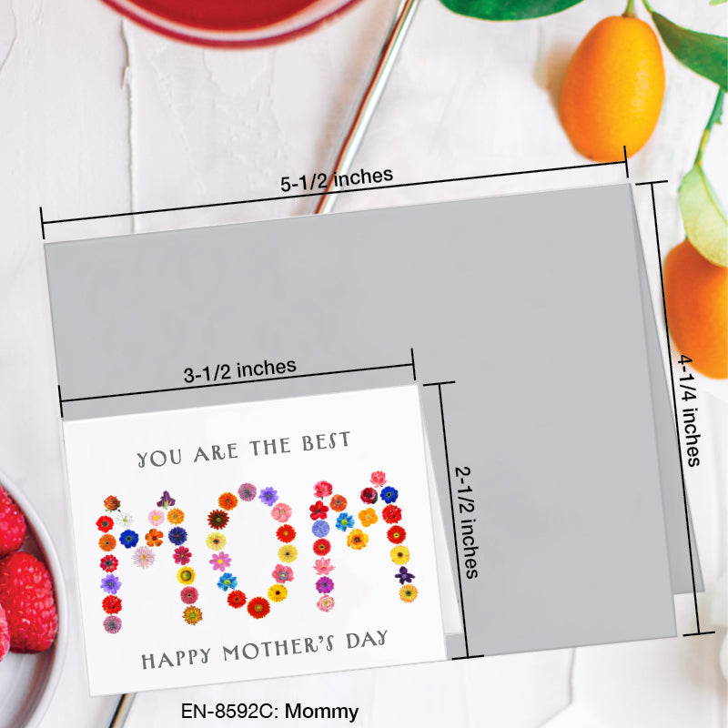 Mommy, Greeting Card (8592C), Enclosure, www.printedcanvas.com