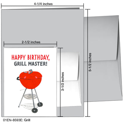 Grill, Greeting Card (8593E), Enclosure, printedcanvas.com