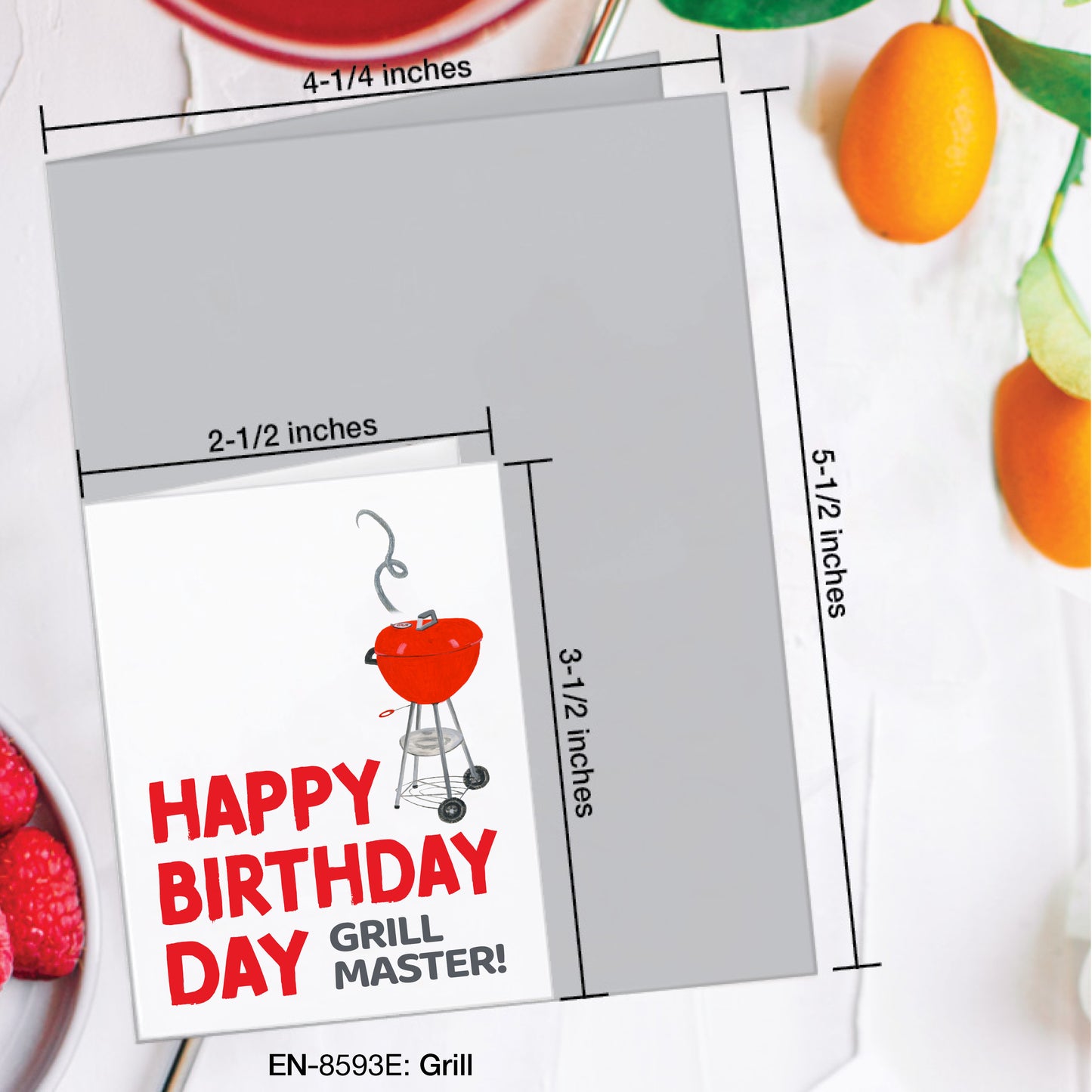 Grill, Greeting Card (#8593E)