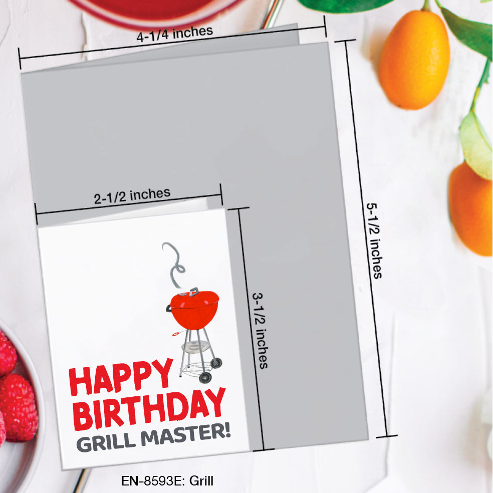 Grill, Greeting Card (#8593E)