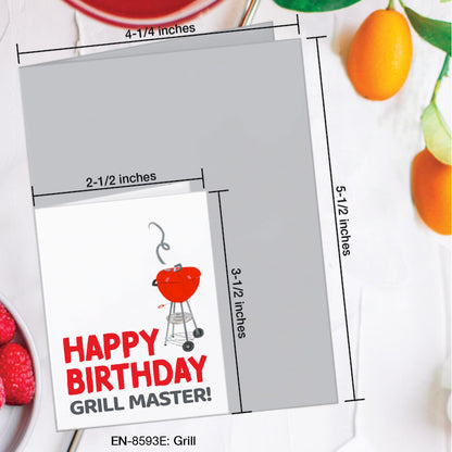 Grill, Greeting Card (#8593E)