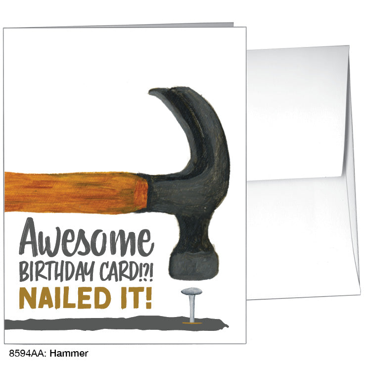 Hammer, Greeting Card (8594AA), A2 Card, www.printedcanvas.com