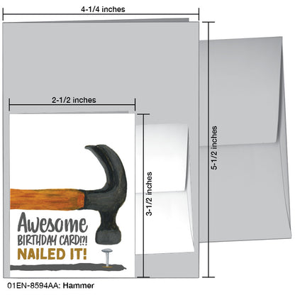 Hammer, Greeting Card (8594AA), Enclosure, www.printedcanvas.com