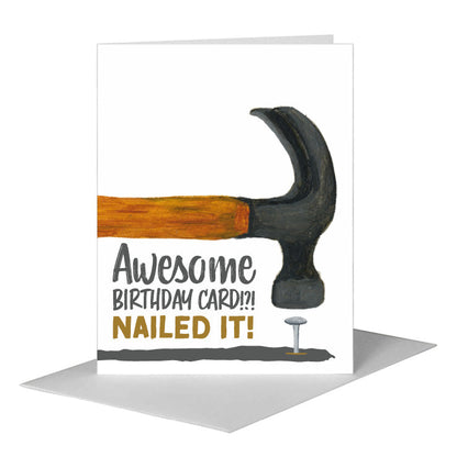Hammer, Greeting Card (#8594AA) A2 Card Front, www.printedcanvas.com