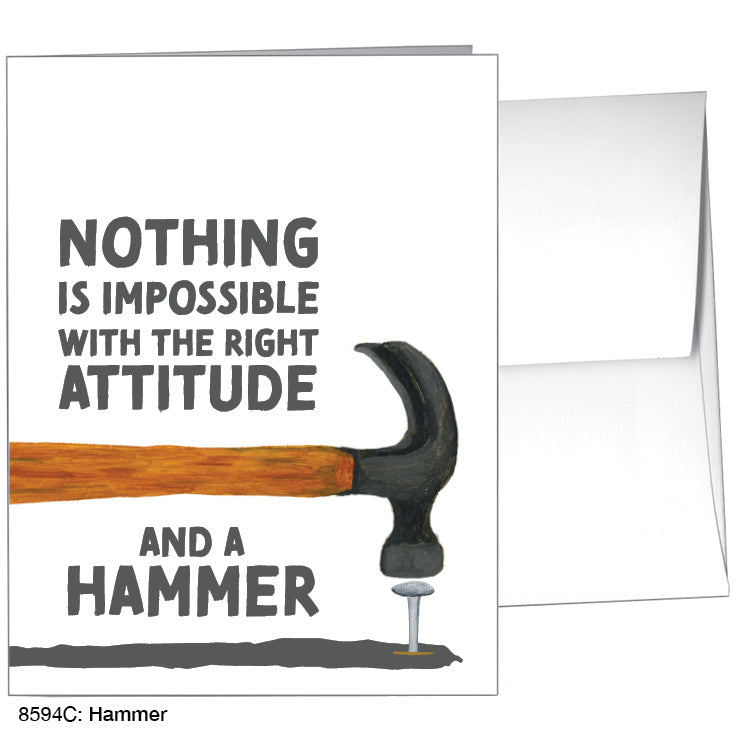 Hammer, Greeting Card (8594C), A2 Card Front, www.printedcanvas.com