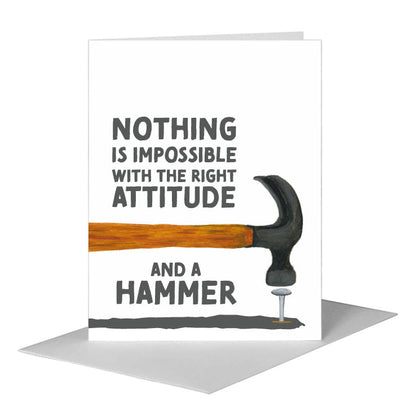 Hammer, Greeting Card (#8594C) A2 Card Front, www.printedcanvas.com
