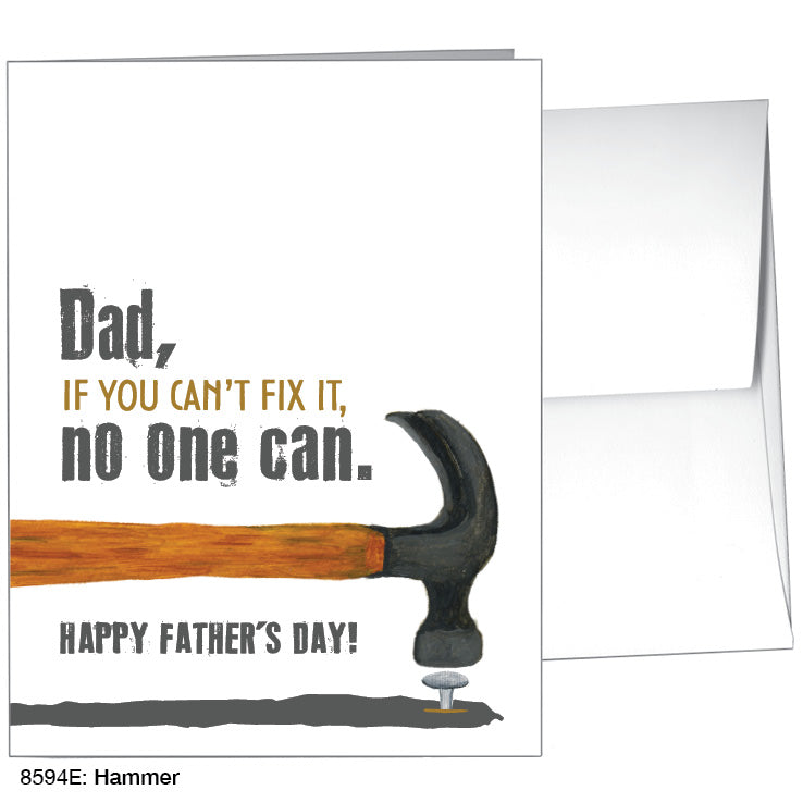 Hammer, Greeting Card (8594E), Front, www.printedcanvas.com