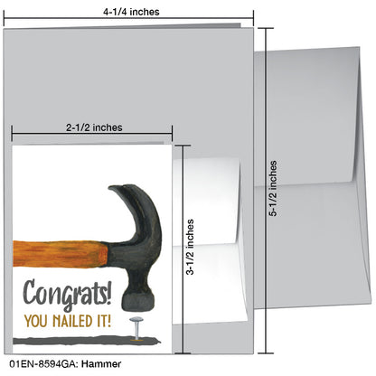 Hammer, Greeting Card (8594GA), Enclosure Card, www.printedcanvas.com