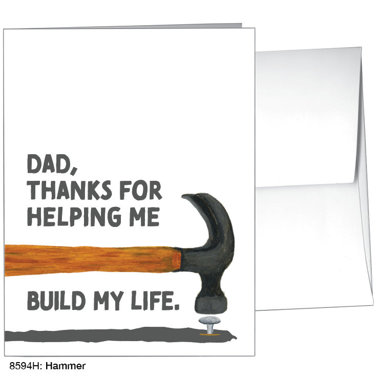 Hammer, Greeting Card (8594H), Front, www.printedcanvas.com