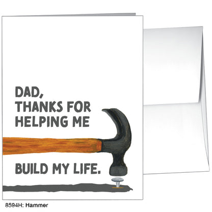 Hammer, Greeting Card (8594H), Front, www.printedcanvas.com