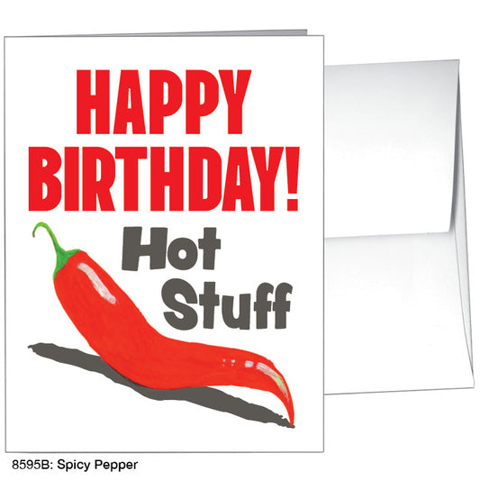 Spicy Pepper, Greeting Card (8595B), A2, printedcanvas.com
