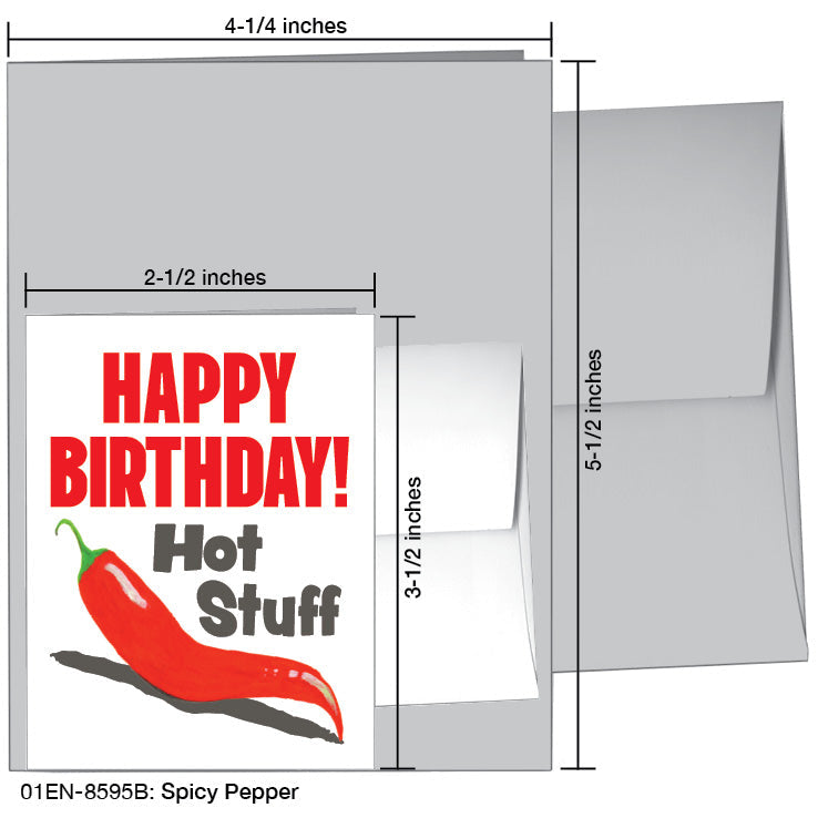 Spicy Pepper, Greeting Card (8595B), Enclosure, printedcanvas.com
