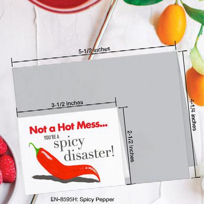 Spicy Pepper, Greeting Card (8595H), Enclosure, www.printedcanvas.com
