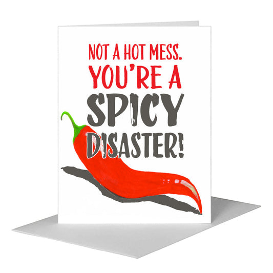 Spicy Pepper, Greeting Card (#8595HA) A2 Card Front, www.printedcanvas.com