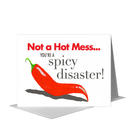 Spicy Pepper, Greeting Card (#8595H), A2 Card Front, www.printedcanvas.com
