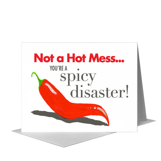 Spicy Pepper, Greeting Card (#8595H) A2 Card Front, www.printedcanvas.com