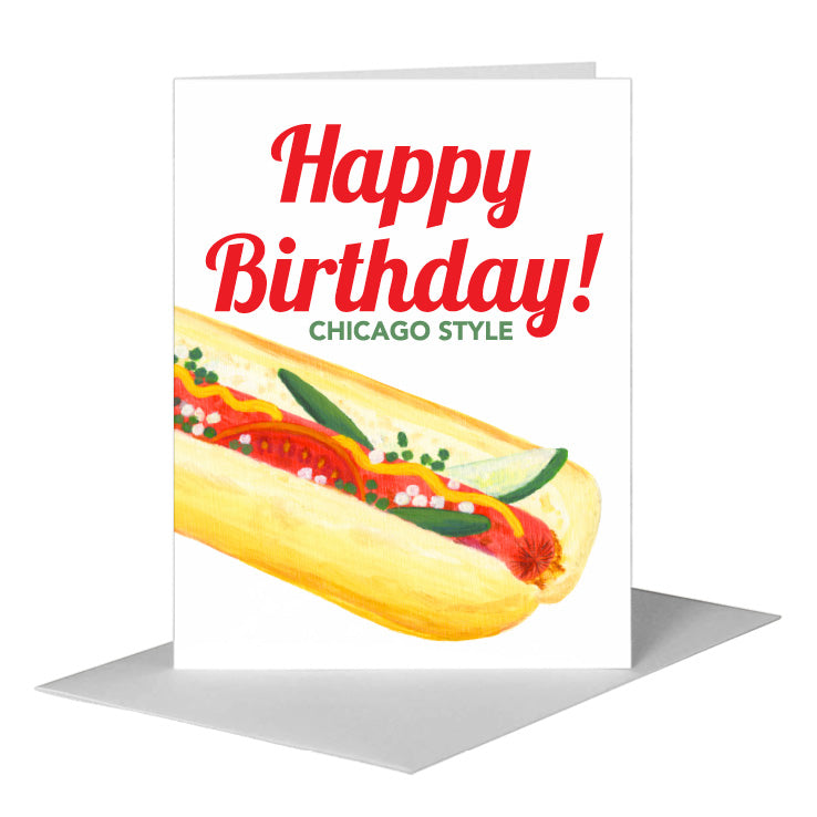 Hot Dog, Greeting Card (#8596S) A2 Card Front, www.printedcanvas.com