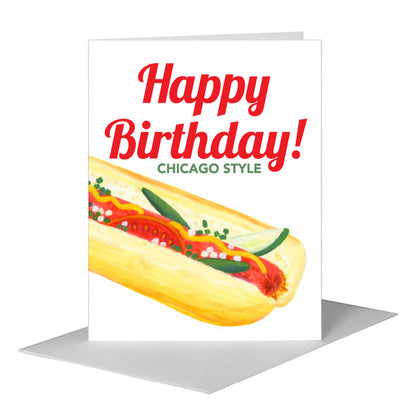Hot Dog, Greeting Card (#8596S) A2 Card Front, www.printedcanvas.com