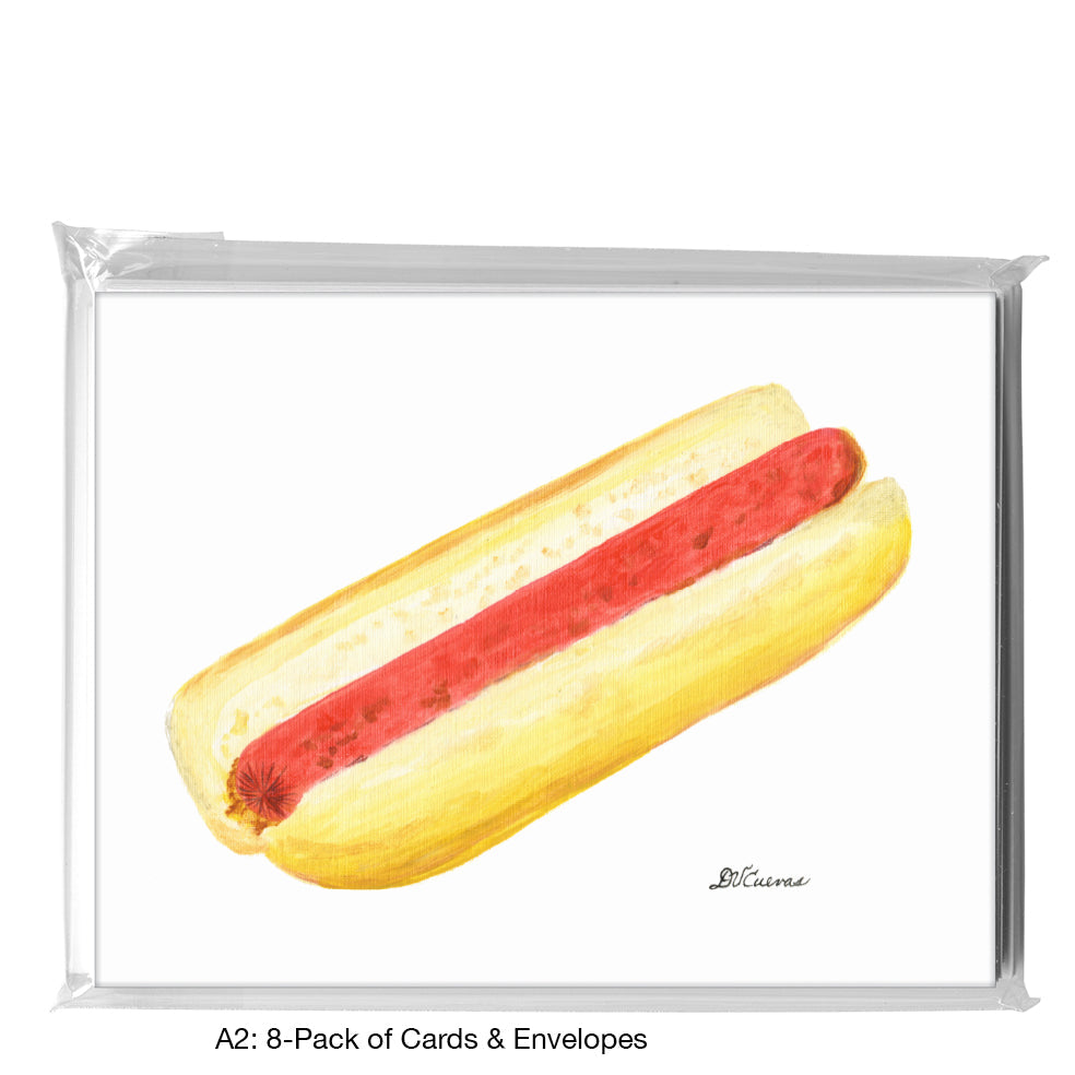 Hot Dog, Greeting Card (8596), A2 8-Pack, printedcanvas.com