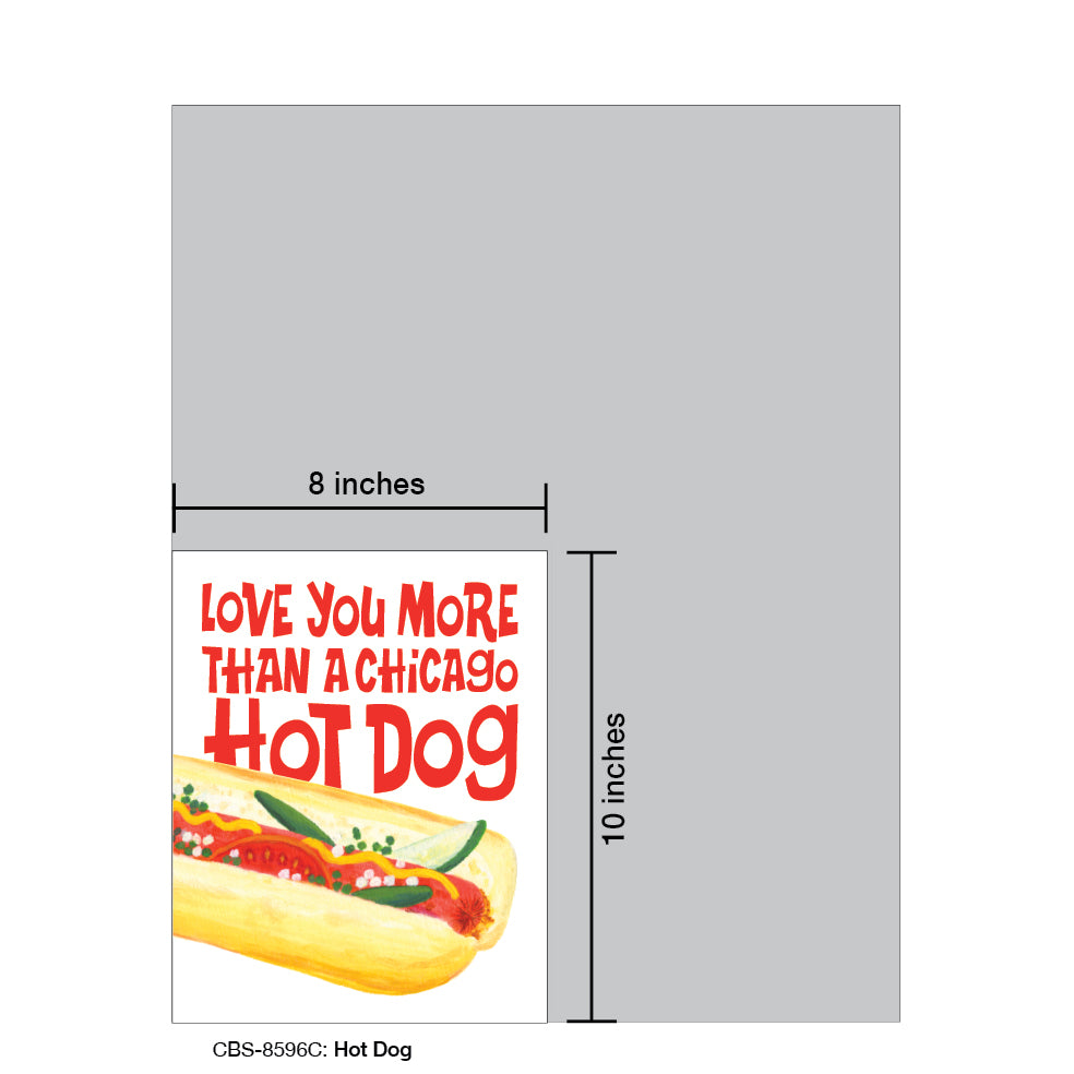 Hot Dog, Card Board (8596C)