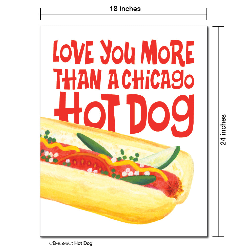 Hot Dog, Card Board (8596C)