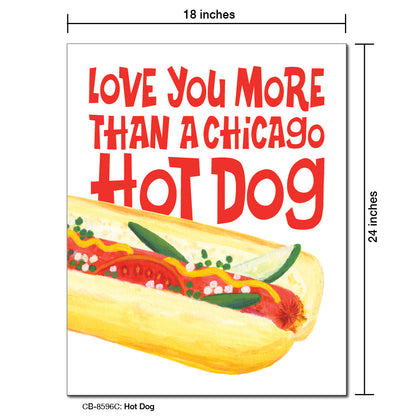 Hot Dog, Card Board (8596C)
