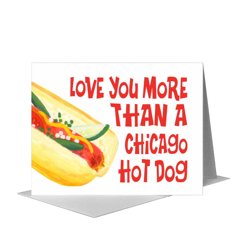 Hot Dog, Greeting Card (#8596G), A2 Card Front, www.printedcanvas.com