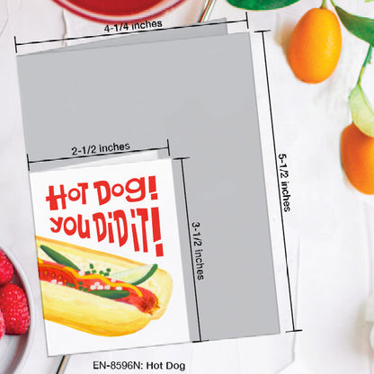 Hot Dog, Greeting Card (8596N), Enclosure, www.printedcanvas.com