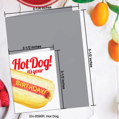Hot Dog, Greeting Card (8596R), Enclosure, www.printedcanvas.com