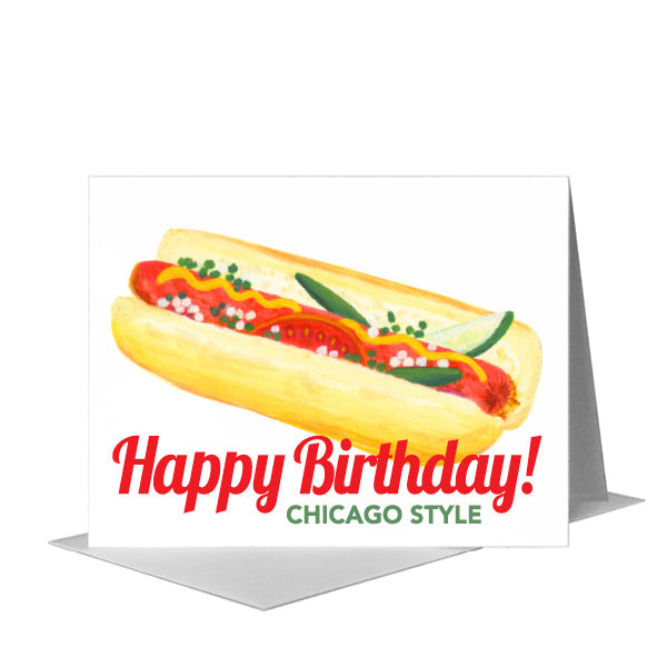 Hot Dog, Greeting Card (#8596SA) A2 Card Front, www.printedcanvas.com