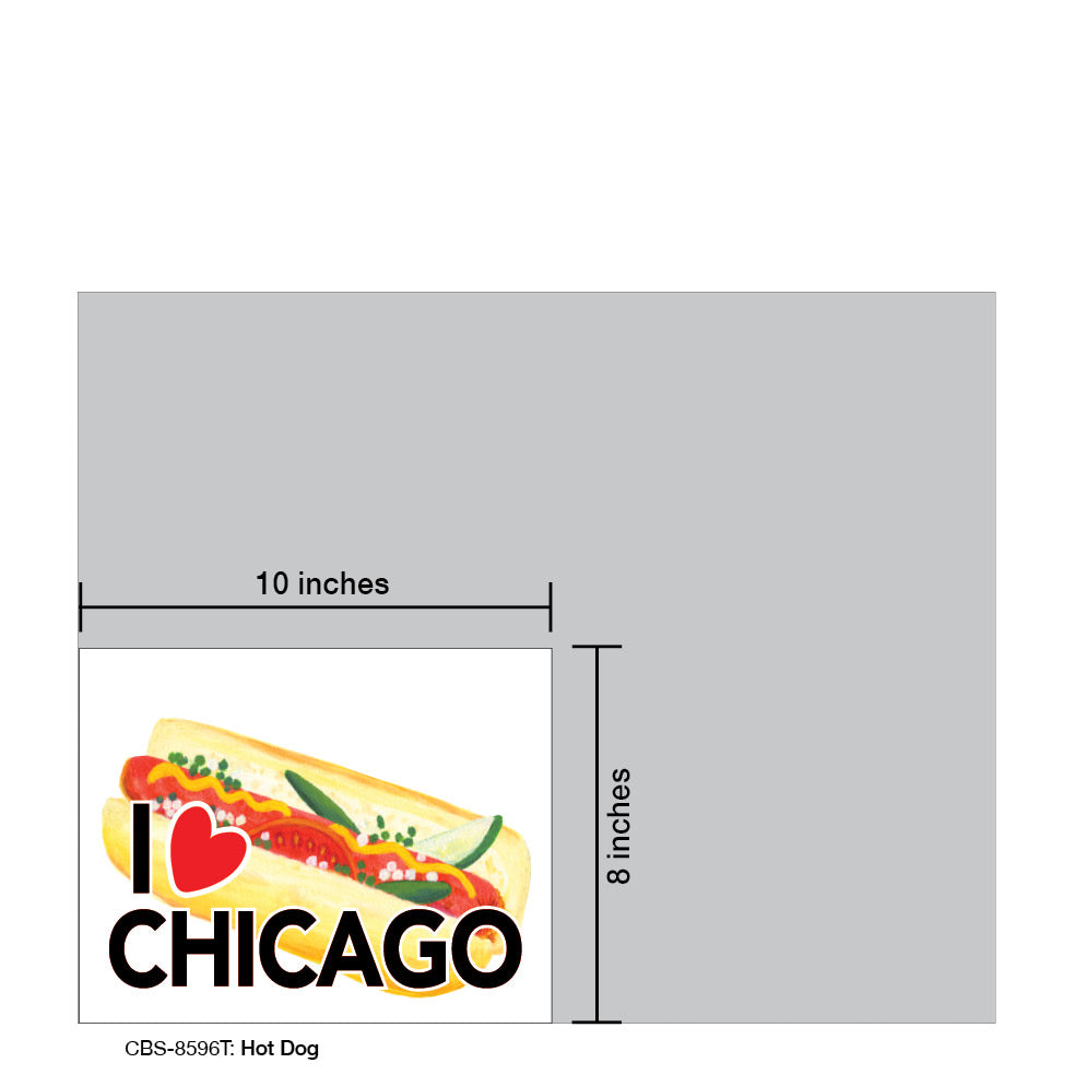 Hot Dog, Card Board (8596T), 18'x24 PosterBoard at www.printedcanvas.com