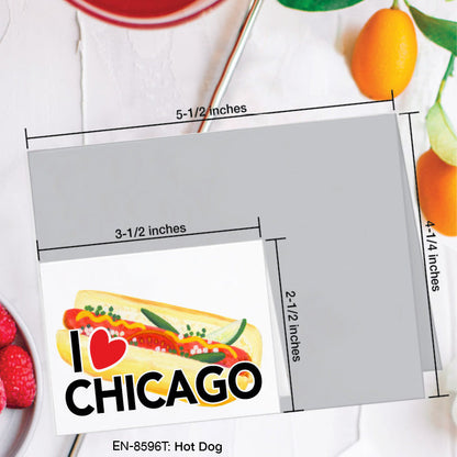 Hot Dog, Greeting Card (8596T), Enclosure, www.printedcanvas.com