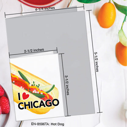 Hot Dog, Greeting Card (#8596TA), Enclosure, www.printedcanvas.com