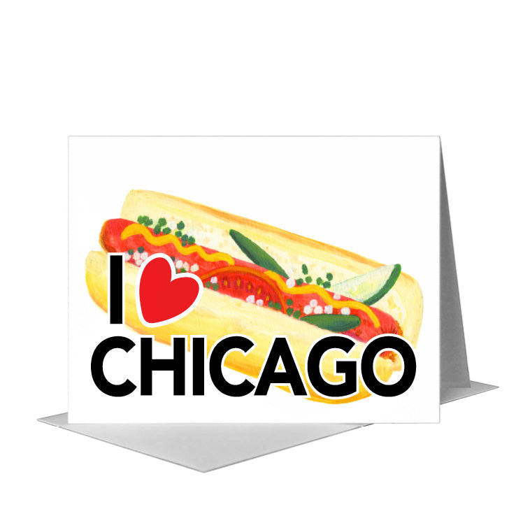 Hot Dog, Greeting Card (#8596T) A2 Card Front, www.printedcanvas.com