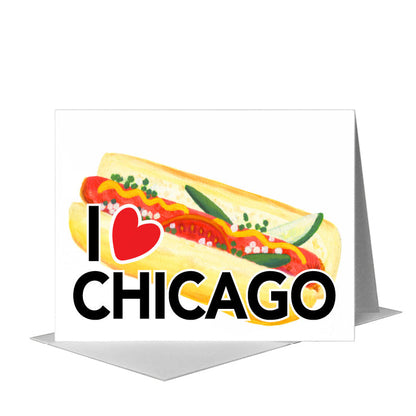Hot Dog, Greeting Card (#8596T) A2 Card Front, www.printedcanvas.com