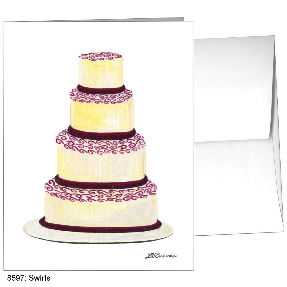 Swirls, Greeting Card (8597), A2, printedcanvas.com